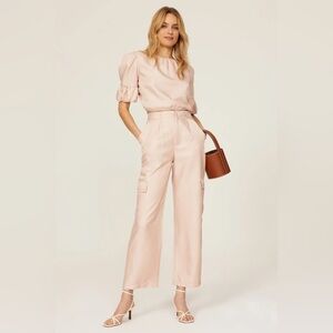 Love, Whit by Whitney Port Pink Cargo Trouser Pants Size 6